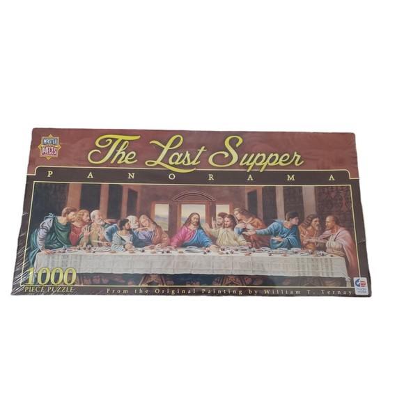 MasterPieces - The Last Supper Panoramic Puzzle, 1000 Pieces Brand New!! Sealed - Picture 1 of 5